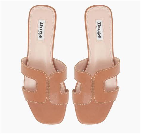 dune hermes look alike sandals|hermes orange sandal dupe.